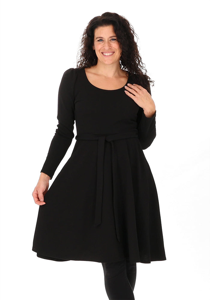 Ramona Black Full Skirt Dress