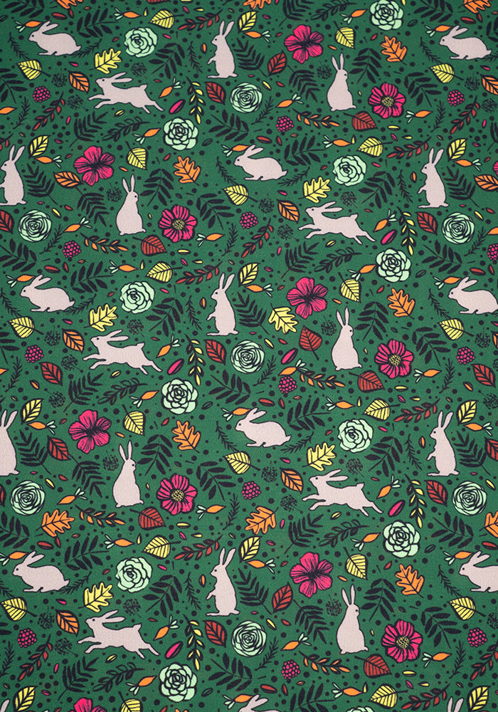 Second angle of Rebecca Rabbit Print Jersey Dress, rebecca Rabbit Print Jersey Dress A little bit playful, a lot wearable.