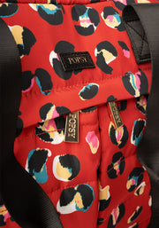 Red Animal Print Holdall
