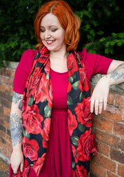 Red Rose Scarf