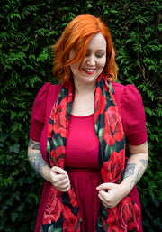 Red Rose Scarf