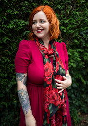 Red Rose Scarf