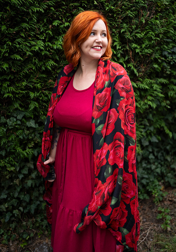 Red Rose Scarf