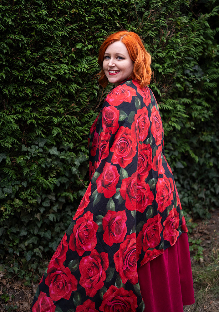 Red Rose Scarf