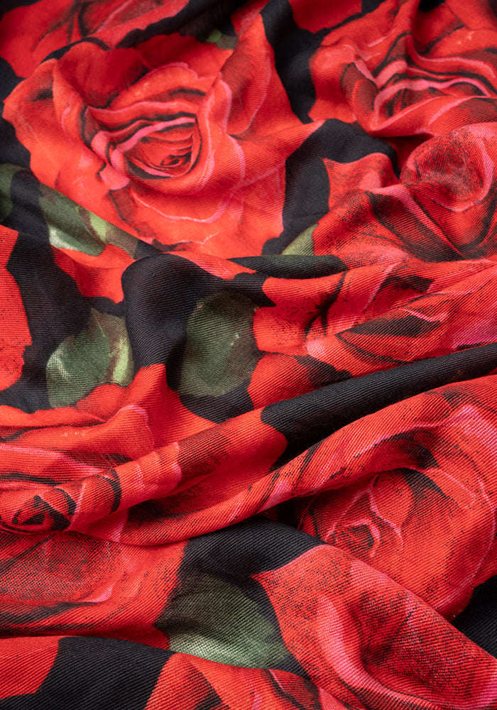 Red Rose Scarf