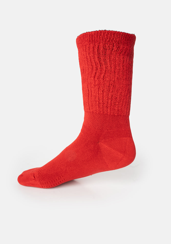 Front view of Red Bamboo Socks