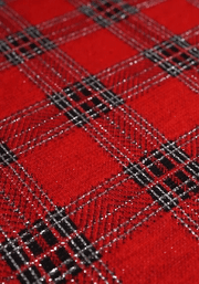 McDee Red Tartan Midi Dress