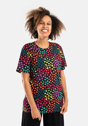 Reeva Bright Stars Print Cotton T Shirt