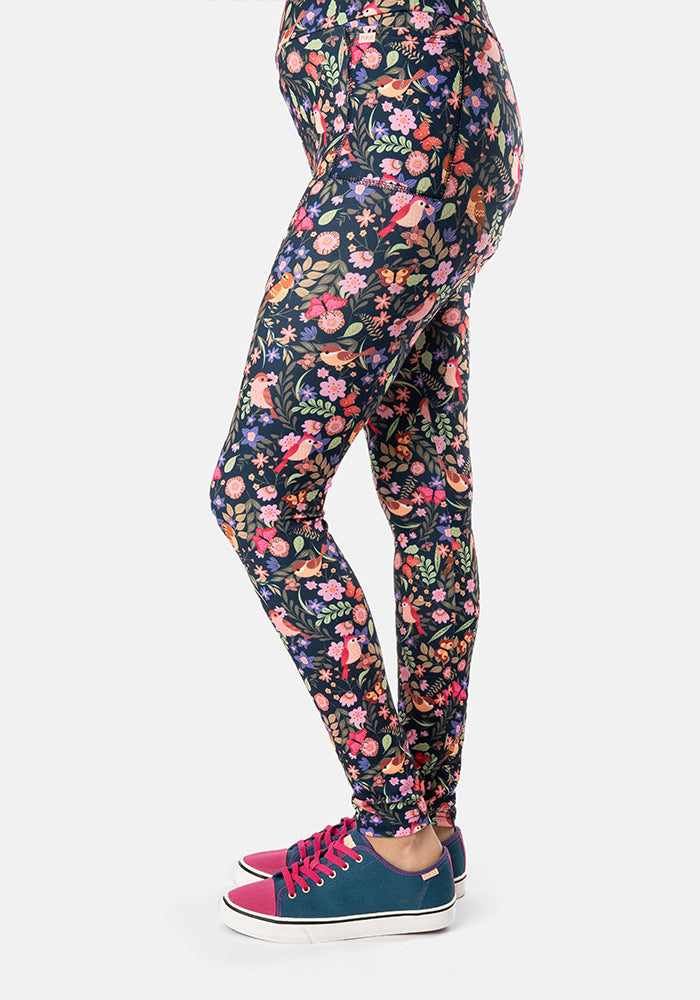 Rene Bird Print Popsy Leggings