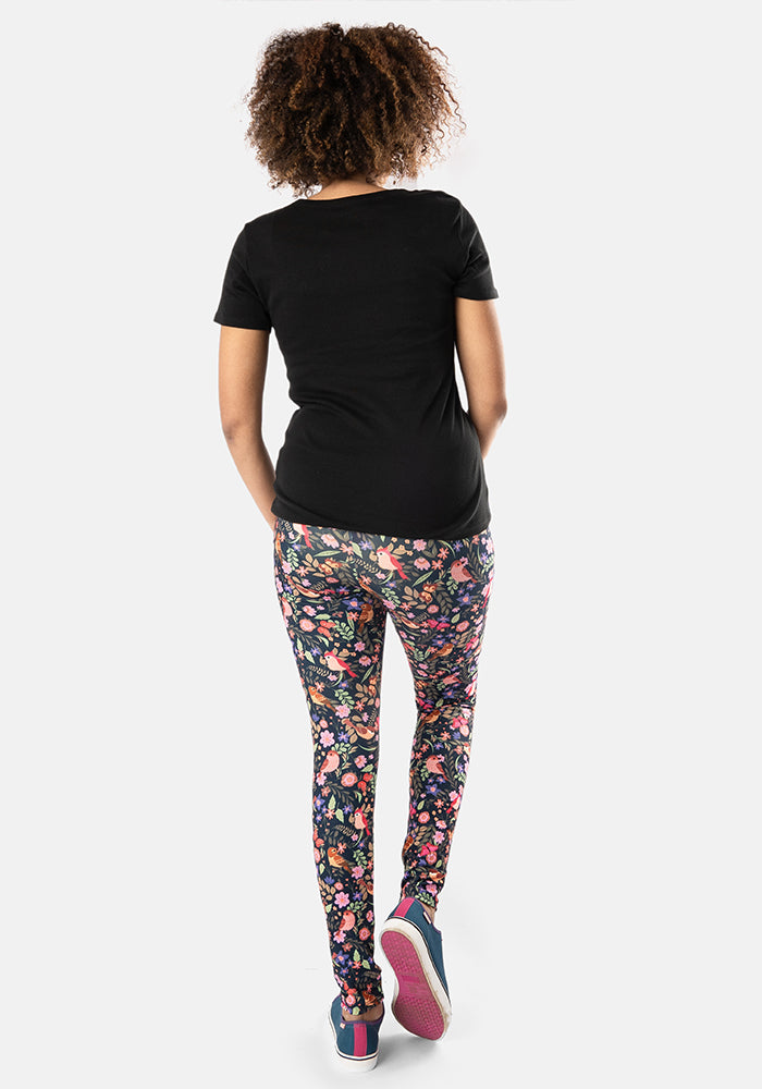 Rene Bird Print Popsy Leggings