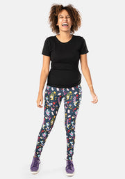 Rene Hatters Tea Party Print Popsy Leggings