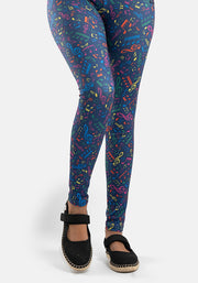 Rene Musical Notes Print Popsy Leggings