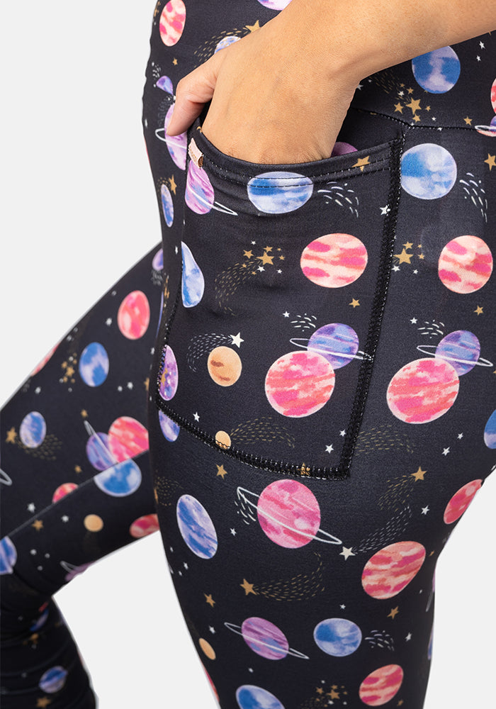 Rene Planets Print Popsy Leggings