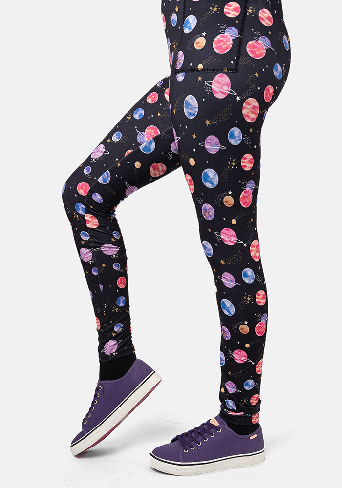 Rene Planets Print Popsy Leggings