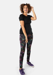 Rene Rainbow Webs Print Popsy Leggings