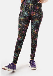 Rene Rainbow Webs Print Popsy Leggings