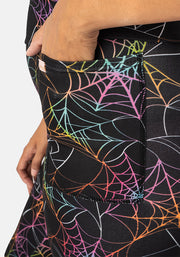 Rene Rainbow Webs Print Popsy Leggings