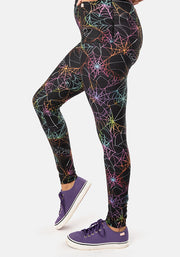 Rene Rainbow Webs Print Popsy Leggings