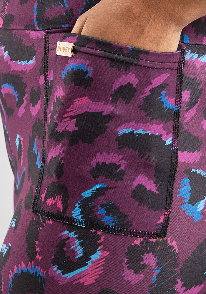 Rene Scribble Animal Print Popsy Leggings