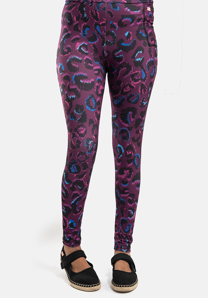 Rene Scribble Animal Print Popsy Leggings