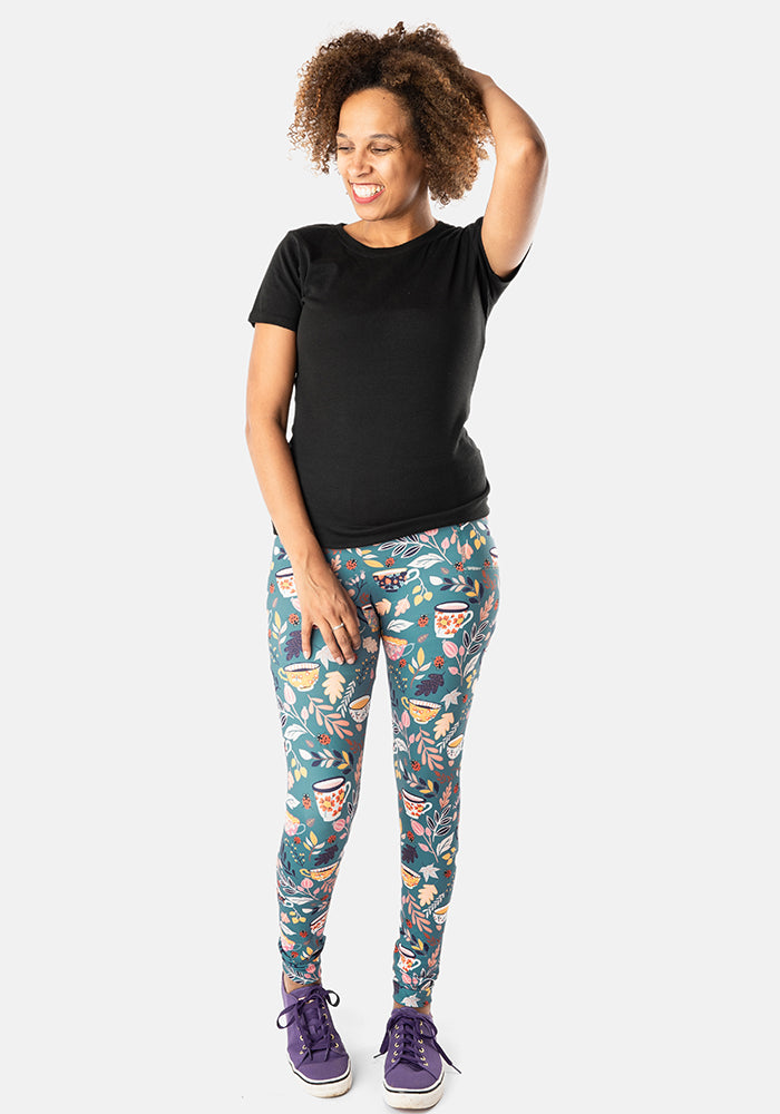 Rene Teacups Print Popsy Leggings