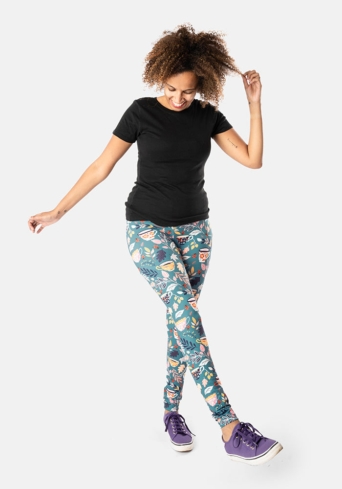 Rene Teacups Print Popsy Leggings