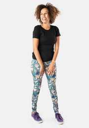 Rene Teacups Print Popsy Leggings