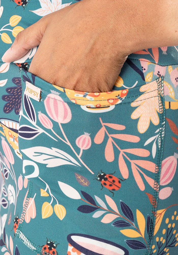 Rene Teacups Print Popsy Leggings