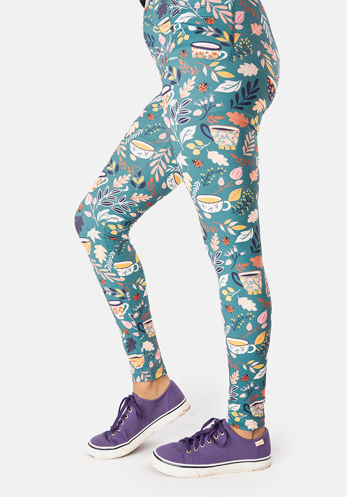 Rene Teacups Print Popsy Leggings