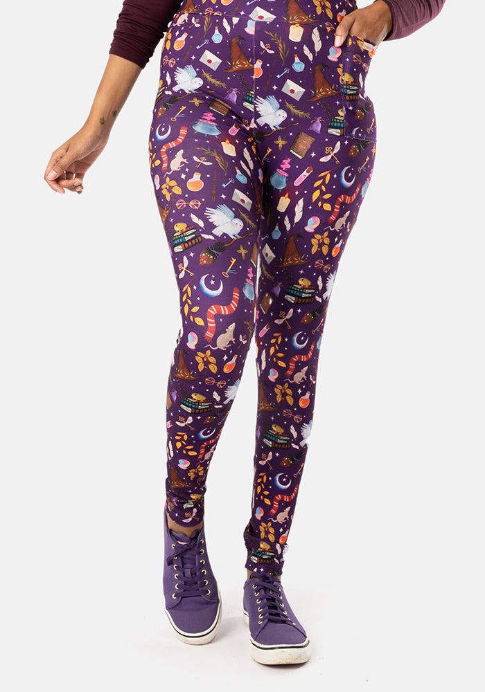 Rene Wizard Print Popsy Leggings
