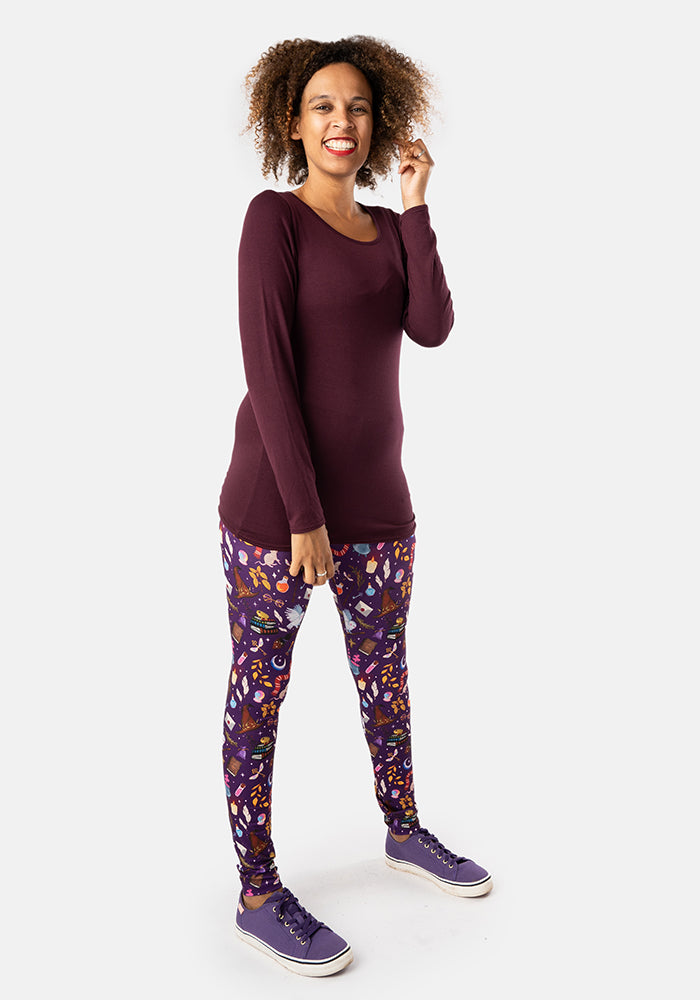 Rene Wizard Print Popsy Leggings