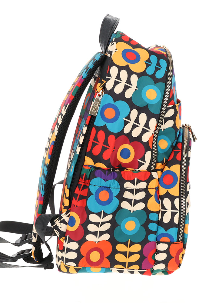 Retro Flower Print Rucksack