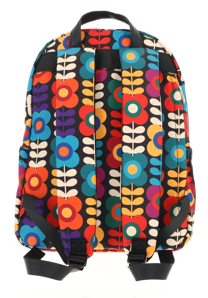 Retro Flower Print Rucksack