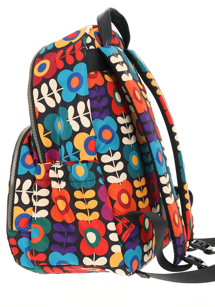 Retro Flower Print Rucksack