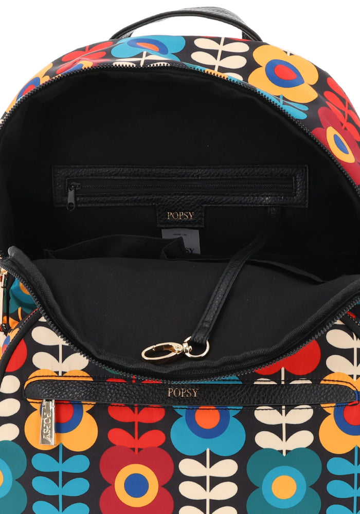 Retro Flower Print Rucksack