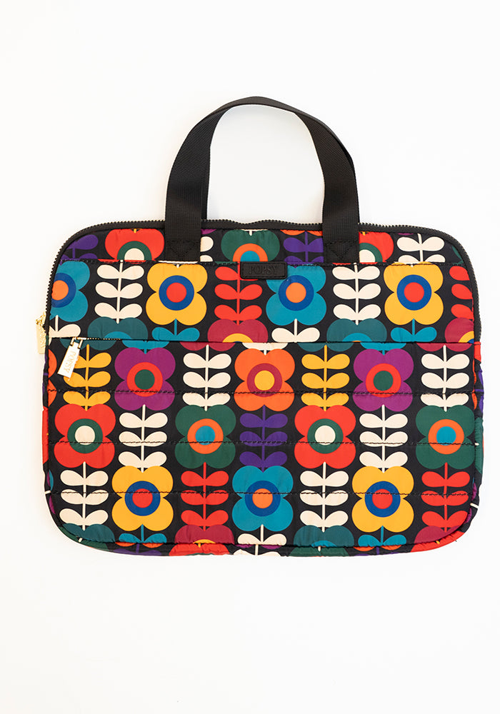 Retro Flower Laptop Bag