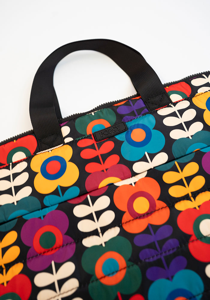 Retro Flower Laptop Bag