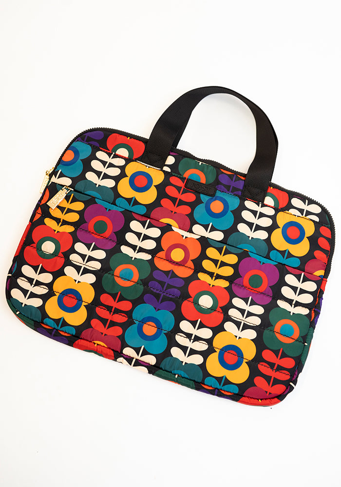 Retro Flower Laptop Bag