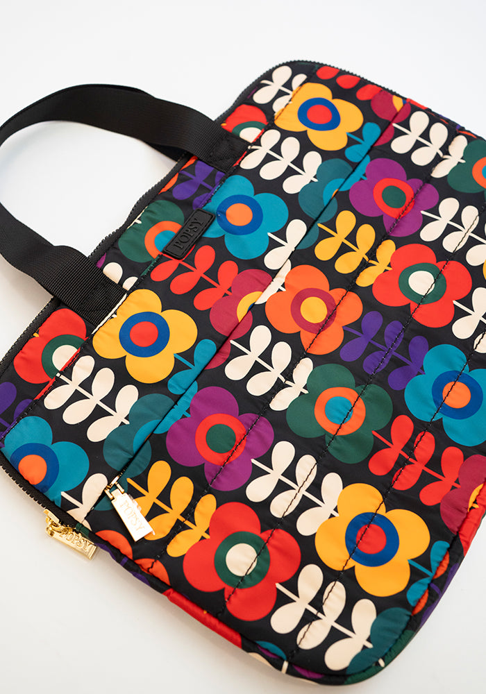 Retro Flower Laptop Bag