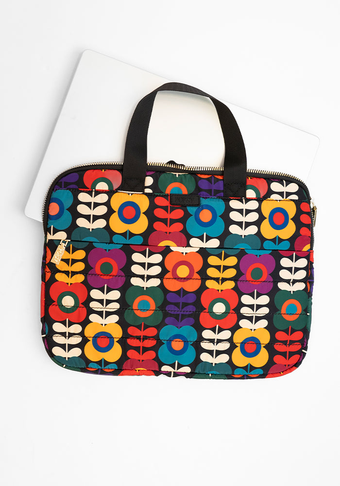 Retro Flower Laptop Bag
