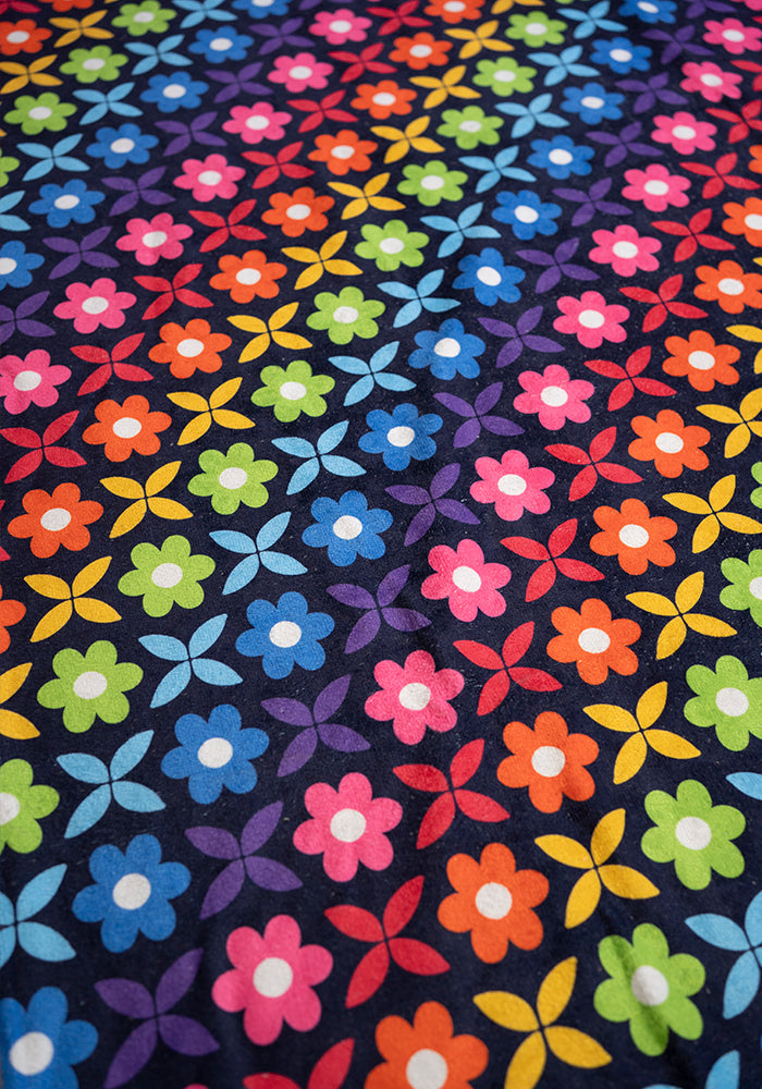 Third angle of Retro Rainbow Print Jumbo Bath Sheet