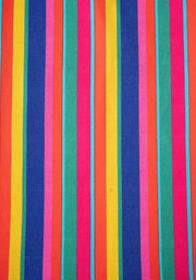 Children's Colourful Stripes Print Cotton Dress (Rhoda)
