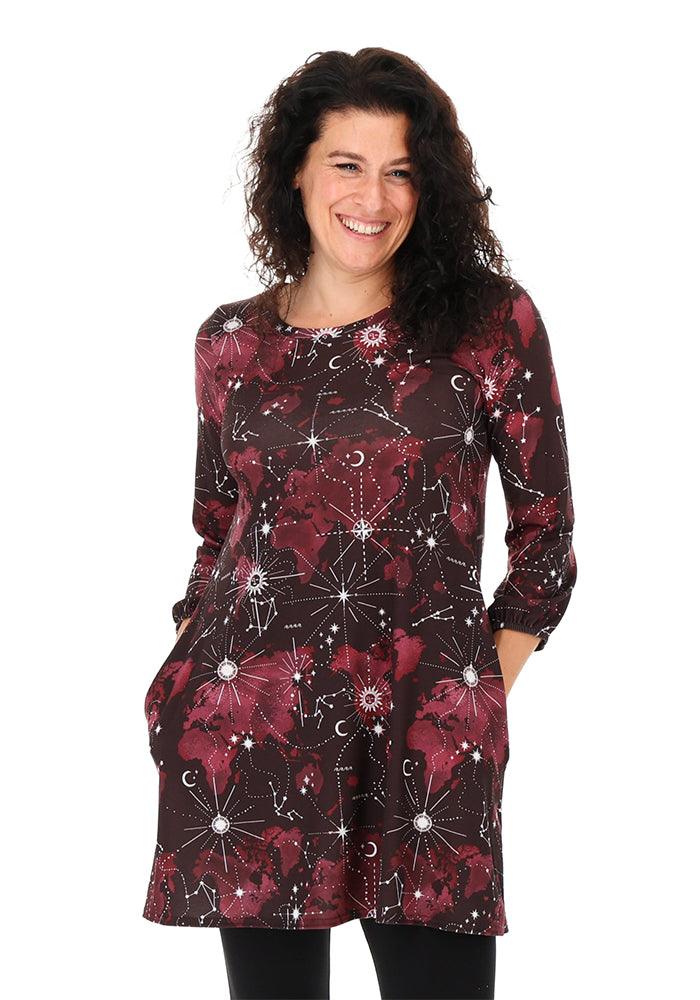 Rhodes Wine Celestial Map Tunic