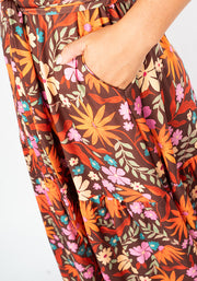 Ridgely Modern Floral Print Midaxi Dress