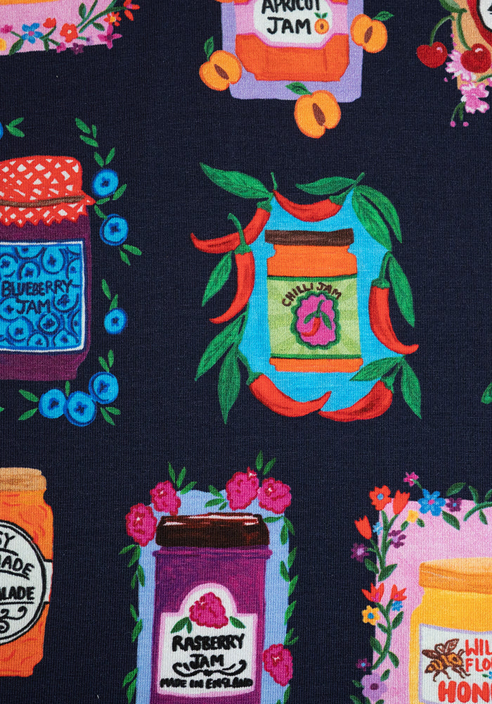 Second angle of Rosalinda Jams &amp; Preserves Print Cotton Midaxi Dress