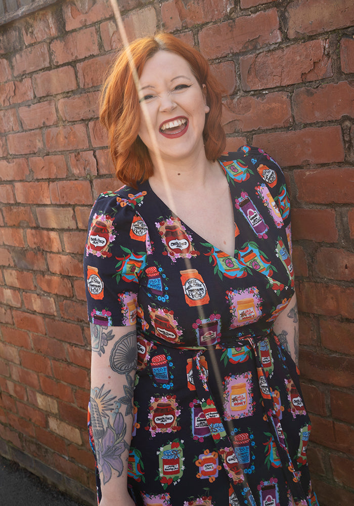 Eleventh angle of Rosalinda Jams &amp; Preserves Print Cotton Midaxi Dress