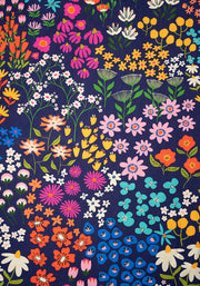 Rosemary Wild Flower Print Cotton Midaxi Dress
