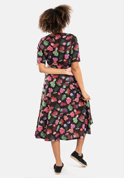 Roxy Coral Reef Print Midi Dress