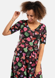 Roxy Coral Reef Print Midi Dress