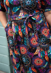 Roya Dream Catcher Print Dress